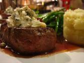 Green Potatoes With Blue Cheese Sauce