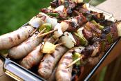 Grilled Roquefort Kabob Sandwiches