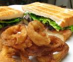 Ham And Pineapple Ring Sandwich