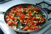 Lasagna With Bell Peppers Eggplant And Zucchini