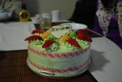 Light Coconut Fruit Cake