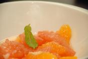 
Minted Grapefruit With Orange
