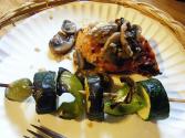 Mushrooms And Grilled Chicken