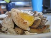 Mushroom Poached Eggs
