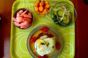 Open Faced Carrot Salad Sandwich