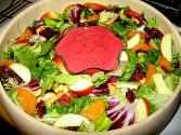 Fresh Orange Cranberry Juice Salad
