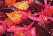 Orange & Red Onion Salad With Vinaigrette Dressing