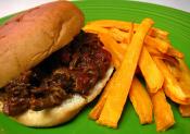 Oven-fried Sweet Potatoes