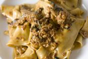 Pappardelle With Tomato Garlic Sauce