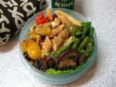 Pasta With Roasted Summer Vegetables And Feta Cheese