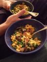 Macaroni And Peas With Feta