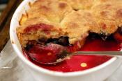 No-dough Blueberry-peach Cobbler