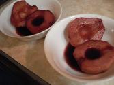 Cherries And Pears In Wine Sauce