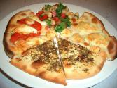 Pizza With Garlic And Tomatoes
