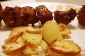 Pork And Apple Kebabs