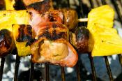 Pork And Bacon Kebabs 