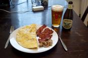 Pork And Mushroom Omelets