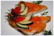 Salmon Cucumber Sandwich