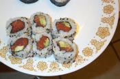 Salmon Sushi With Avocado