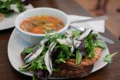 Soup With Fresh  Greens