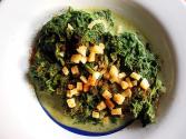 Spinach And Sour Cream Omelet