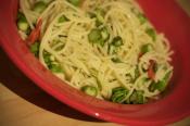 Spaghetti With Asparagus Mint And Chilli