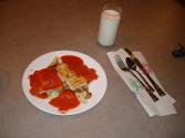 Roast Chicken Stuffed With Spinach And Cheese