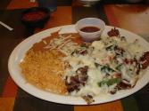Steak With Refried Beans
