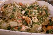 Stir Fried Crab Ginger And Green Onions