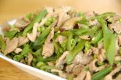 Stir Fried Pork Kidney And Snow Peas