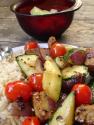 Stir Fried Zucchini, Tofu And Tomatoes