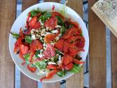 
Layered Strawberry-nut Salad