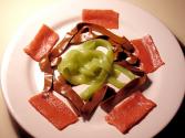 Grilled Nectarines With Strawberry Puree 