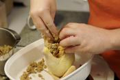 Chestnut-stuffed Cornish Game Hens