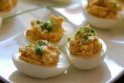 Stuffed Curried Eggs