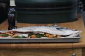 Grilled Rice Stuffed Salmon