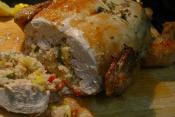 Jambalaya Stuffed Roast Chicken