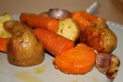 Sweet Potatoes Roasted With Garlic