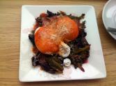 Tomato Sauce Poached Eggs 
