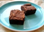 Truffle Topped Amaretto Brownies