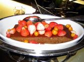 Nut Pudding With Vanilla Sauce 