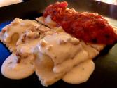Lamb Cannelloni With Walnut Parmesan Sauce