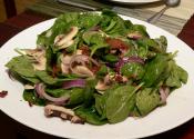 Wilted Spinach Salad With Cashews