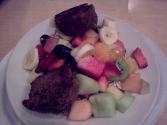 Fresh Fruit Compote With Lime Yogurt Topping