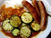 Baked Sausage With Zucchini