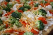 Cream Cheese And Vegetables Pizza