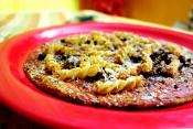 High Fiber Pizza Crust With Healthy Mince Meat Pasta Topping 