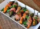 Bacon Wrapped Buffalo Jalapeno Poppers
