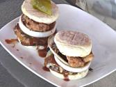 Jalapeno Pork Burger With Crispy Country Fried Bacon