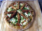 Japanese Curry Pizza With Fried Shrimp